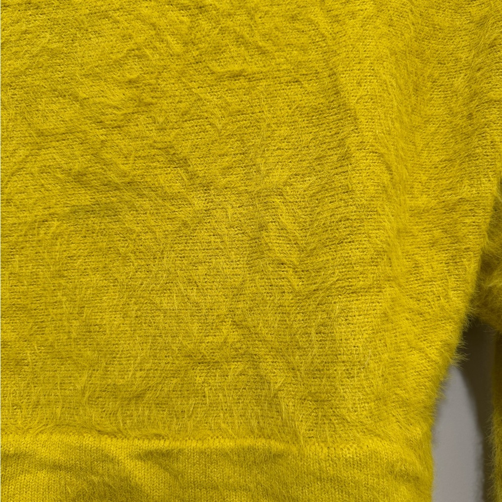 Forever 21 Citron Yellow Knit Sweater Women’s Small NWT Long Sleeve Pullover Top - Picture 6 of 7